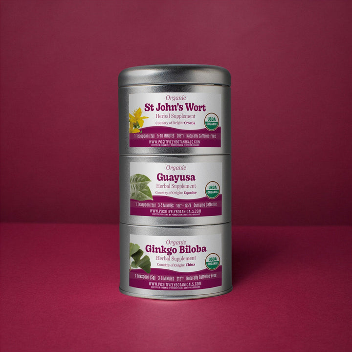 Organic Positively Botanical Tin Trio - Feeling Focused