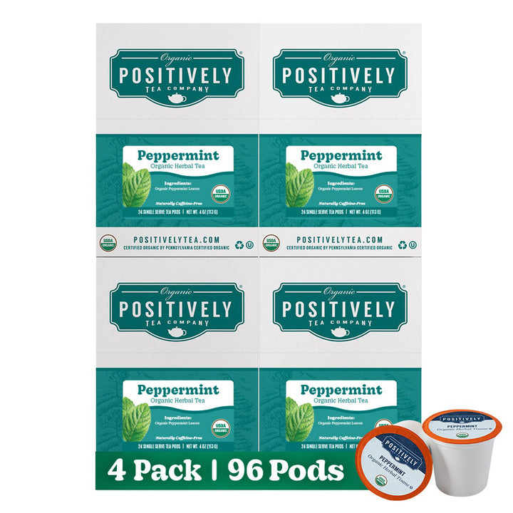 Organic Peppermint Leaf Herbal - Classic Tea Pods
