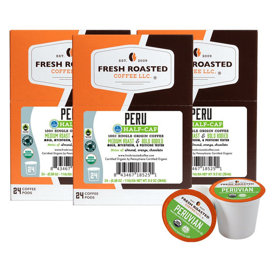 Organic Peru Water-Processed Half Caf - Classic Coffee Pods