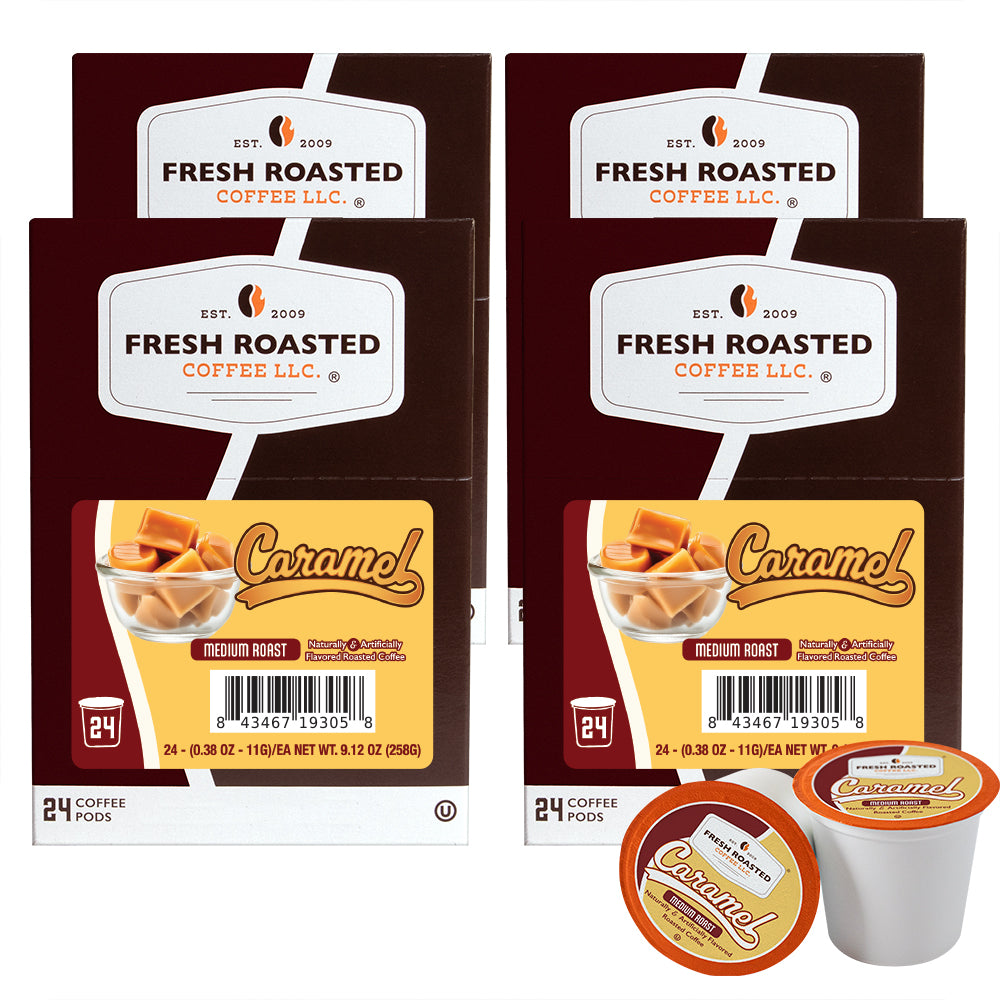 Caramel Flavored Classic Pods 4 x 24 count boxes