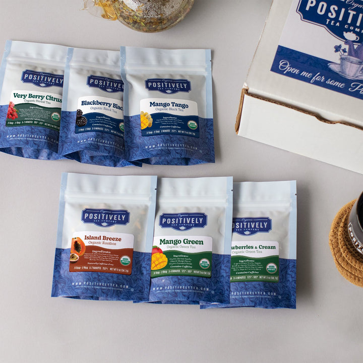 Organic Positively Tea Sampler - Positively Fruitful Mini-Flight