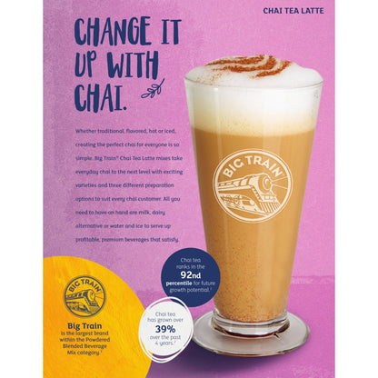 Big Train Powdered Beverage Mix - Spiced Chai Tea Latte
