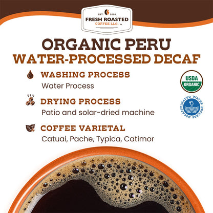 Organic Peru Water-Processed Decaf - Roasted Coffee