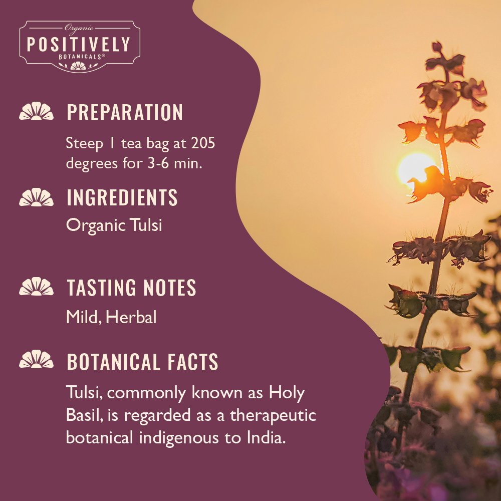 Organic Tulsi - Botanical Tea Bags