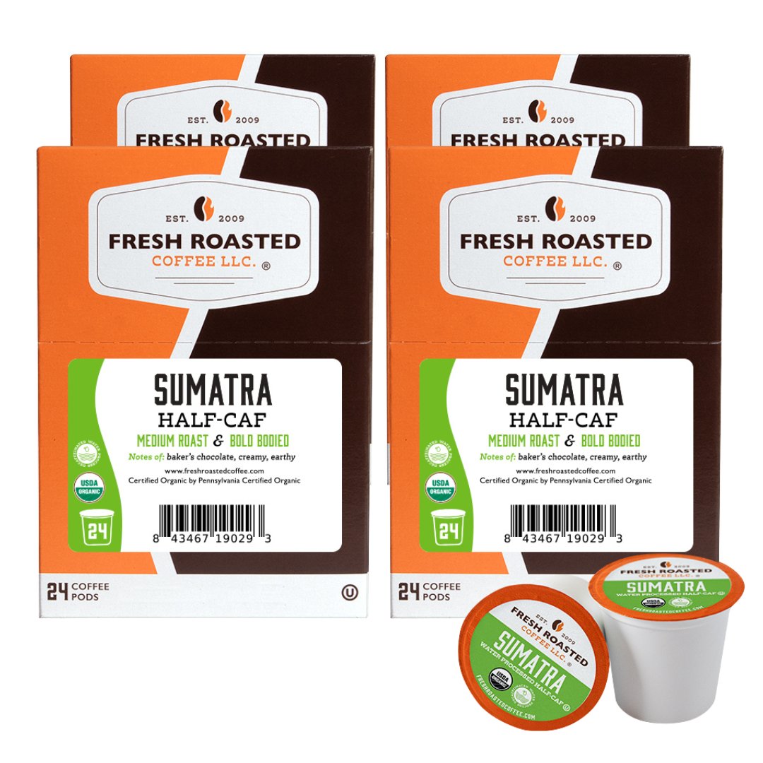 Organic Sumatra Water-Processed Half Caf - Classic Coffee Pods