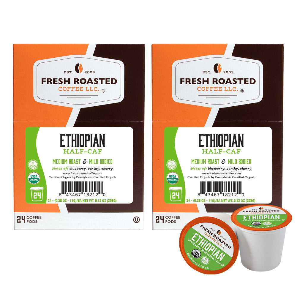Organic Ethiopian Water-Processed Half Caf - Classic Coffee Pods