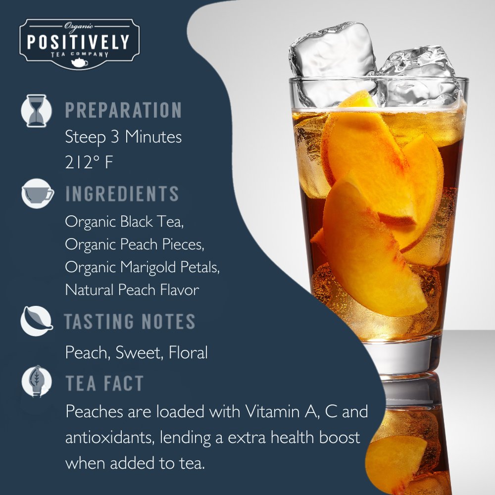 Organic Juicy Peach Black - Loose Leaf Tea