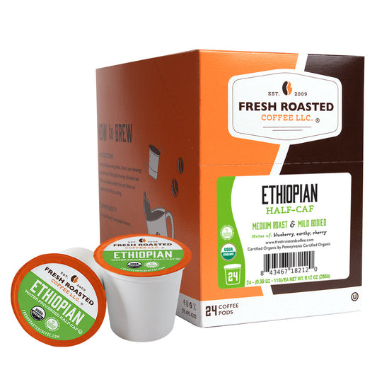Organic Ethiopian Water-Processed Half Caf - Classic Coffee Pods