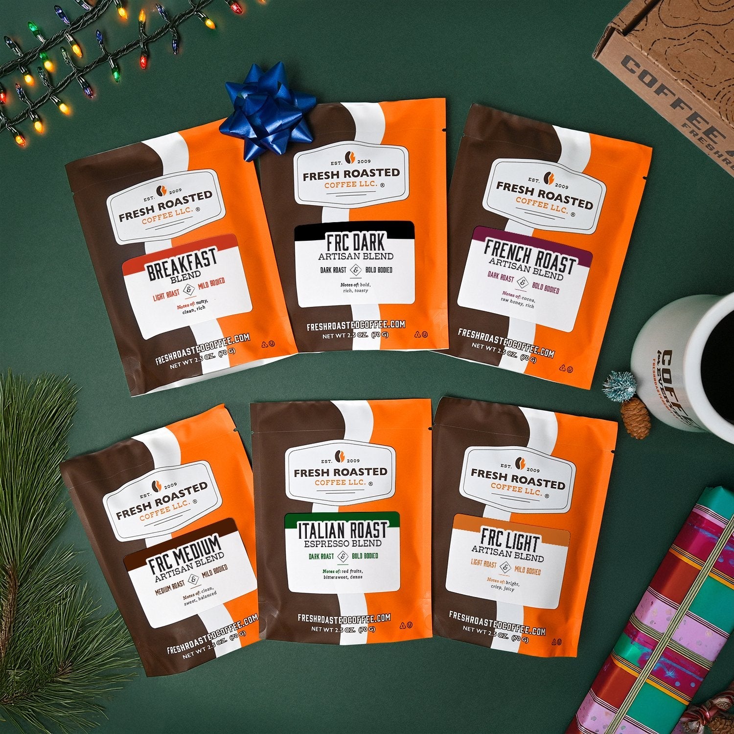 Fresh Roasted Six Pack Sampler - Blends on a Budget