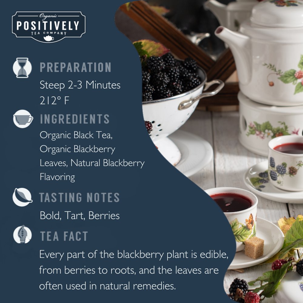 Organic Blackberry Black - Loose Leaf Tea