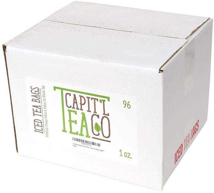 Capit'l Tea Orange Pekoe & Pekoe Cut Black Tea, 96 Count - Gallon Size Bags