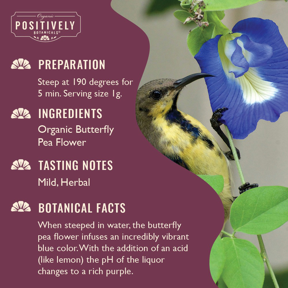 Organic Butterfly Pea Flower - Loose Leaf Botanical