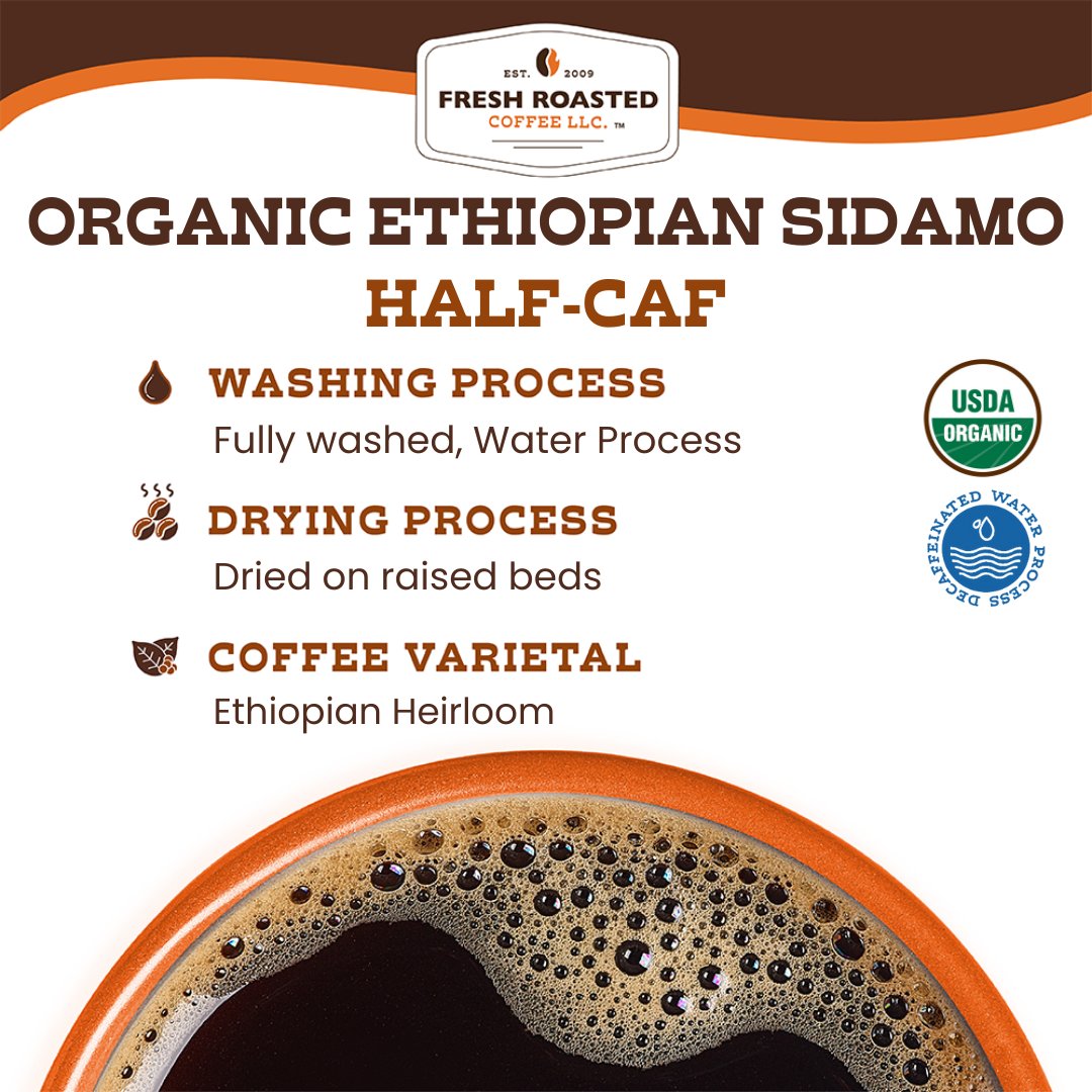 Organic Ethiopian Water-Processed Half Caf - Classic Coffee Pods