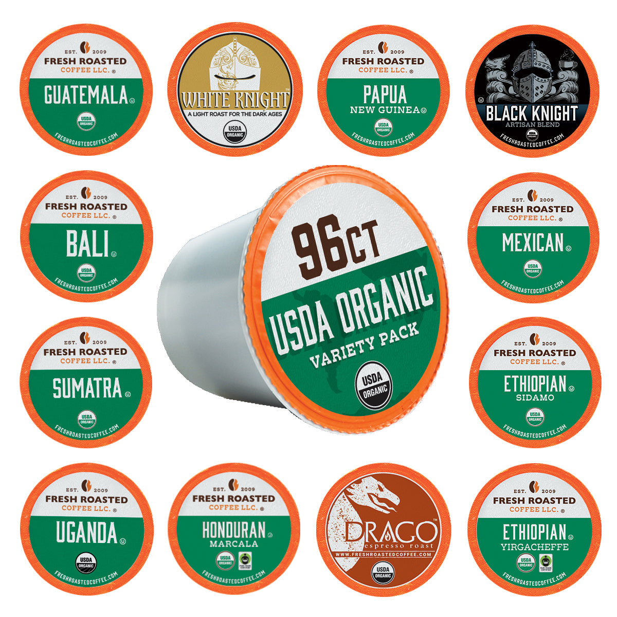 USDA Organic Variety Pack - Classic Coffee Pods
