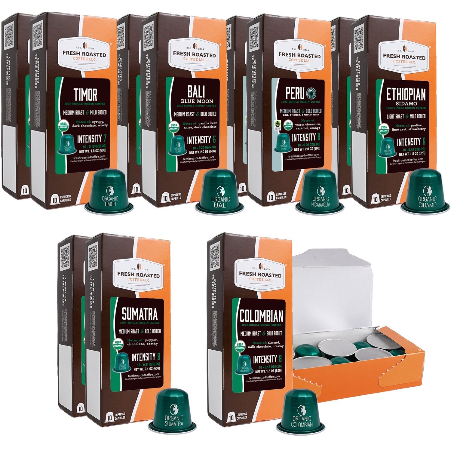 Organic Single Origin Favorites  - Espresso Variety Pack