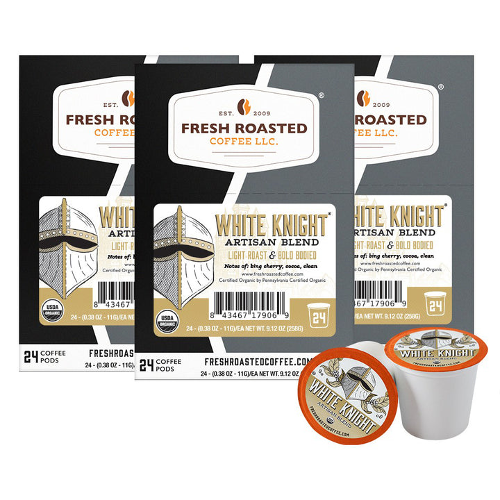 Organic White Knight - Classic Coffee Pods