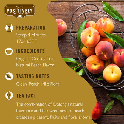 Organic Peach Oolong - Tea Bags