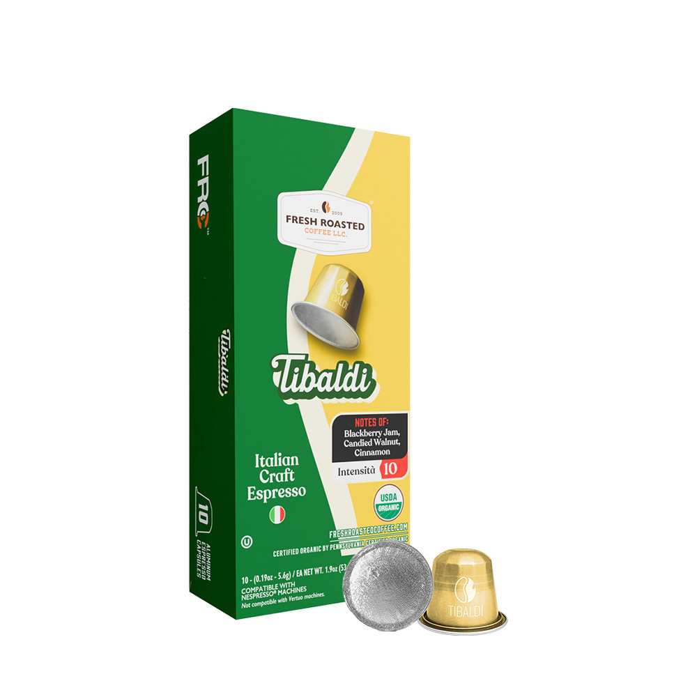 Italian Craft Espresso: Organic Tibaldi - Espresso Capsules