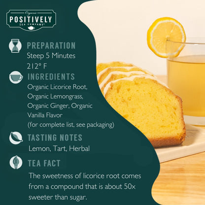 Organic Lemon Pound Cake Herbal - Tea Bags