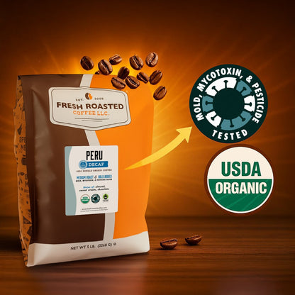 Organic Peru Water-Processed Decaf - Roasted Coffee