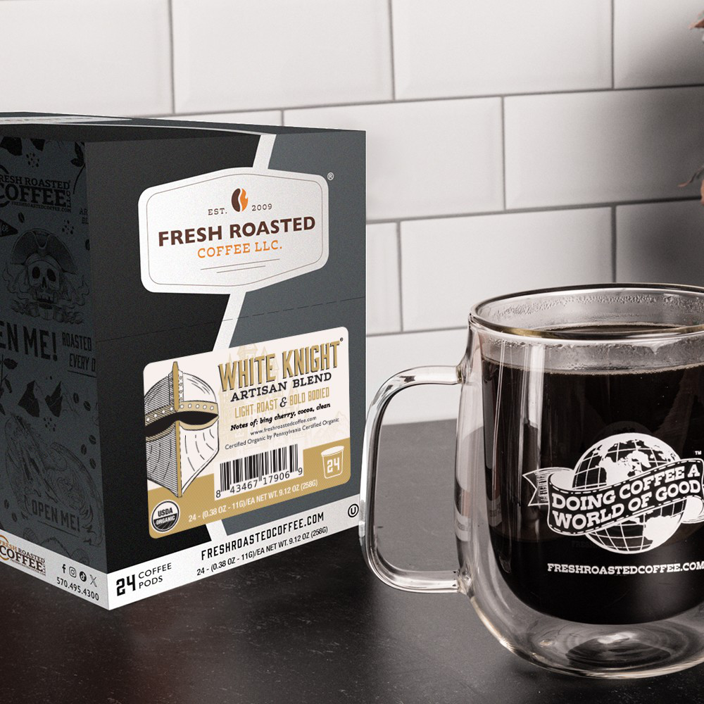Organic White Knight - Classic Coffee Pods