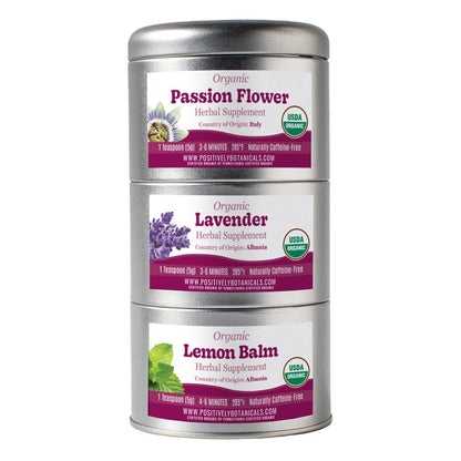 Organic Positively Botanical Tin Trio - Positively Relaxed