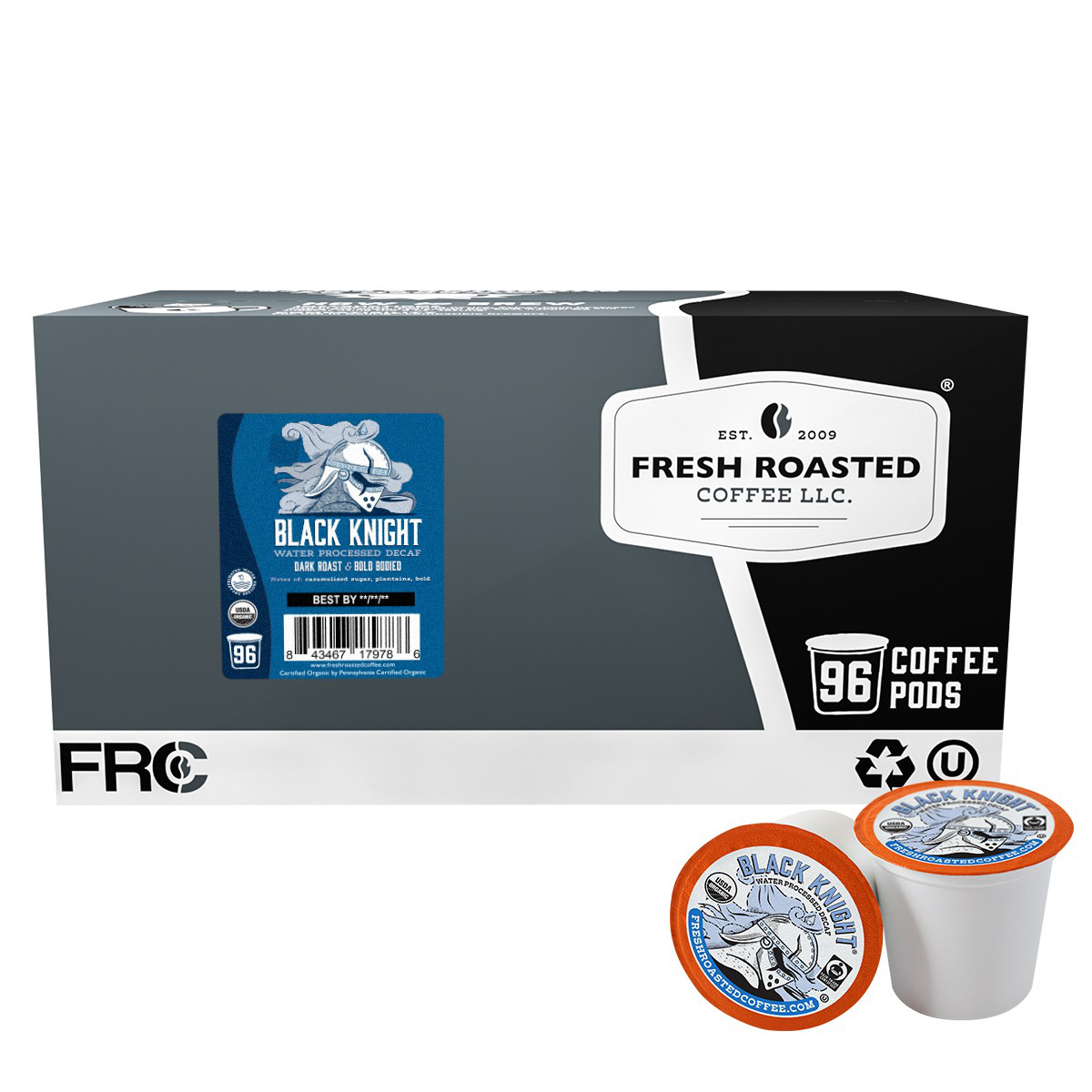 Organic Black Knight Water Processed Decaf - Classic Coffee Pods