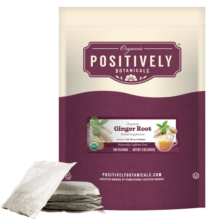 Organic Ginger Root - Botanical Tea Bags