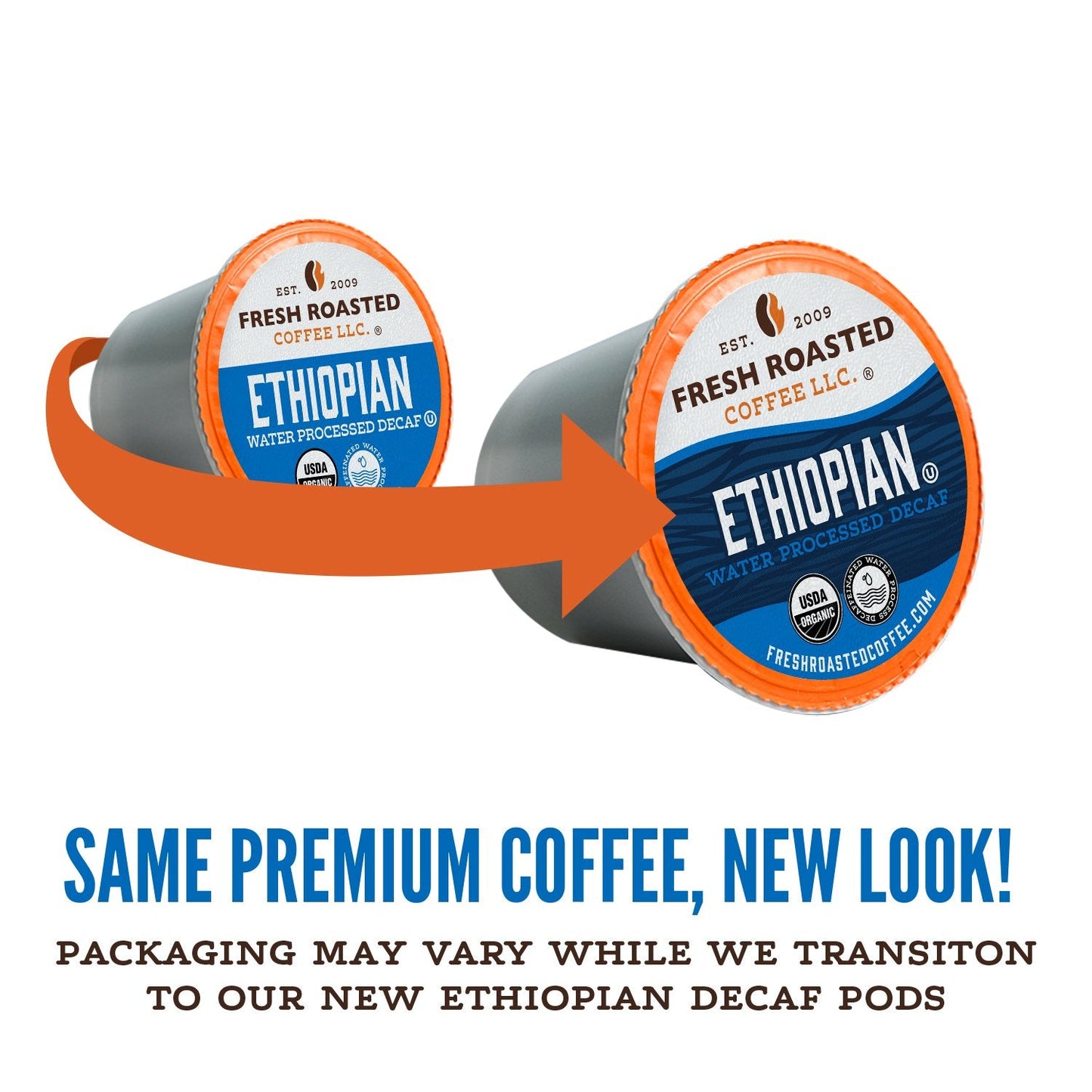Organic Ethiopian Water-Processed Decaf - Classic Coffee Pods