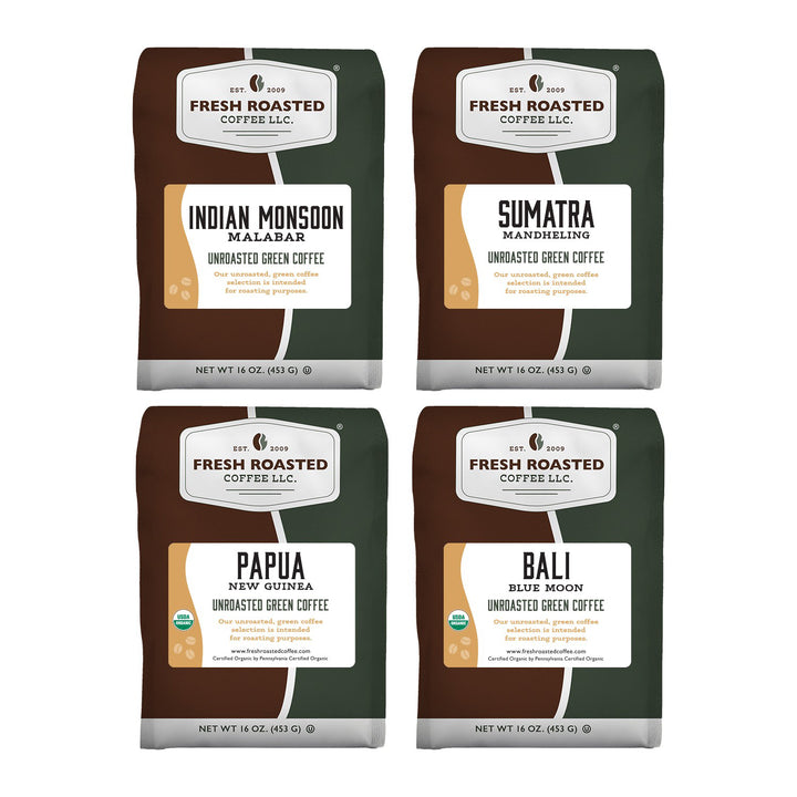 Unroasted Indo Pacific Sampler - Home Roaster's Starter Kit