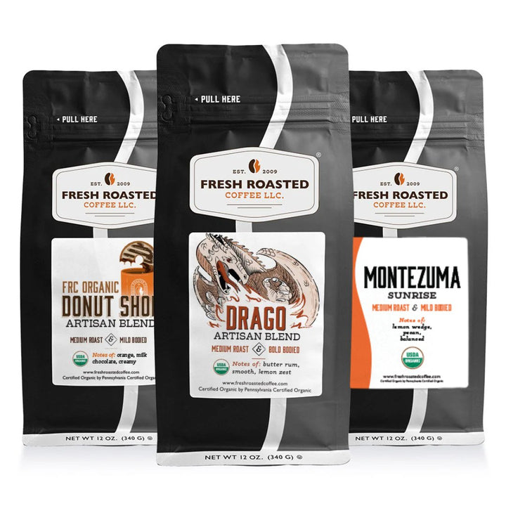 Organic Coffee Blends for the Office-  Roasted Coffee Bundle