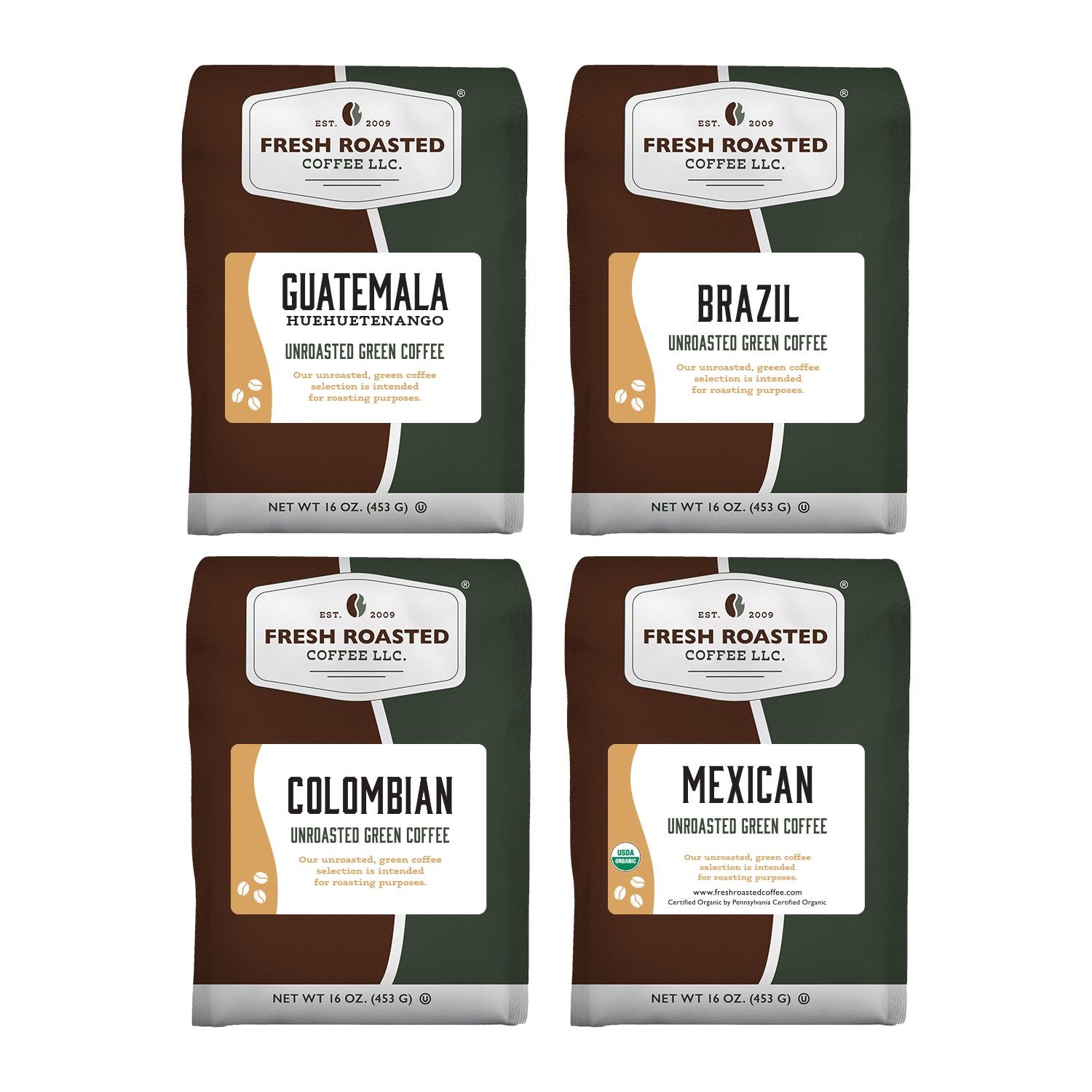 Unroasted Americas Sampler - Home Roaster's Starter Kit