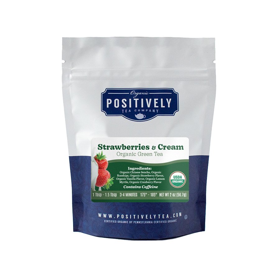 Organic Strawberries and Cream - Loose Leaf Tea