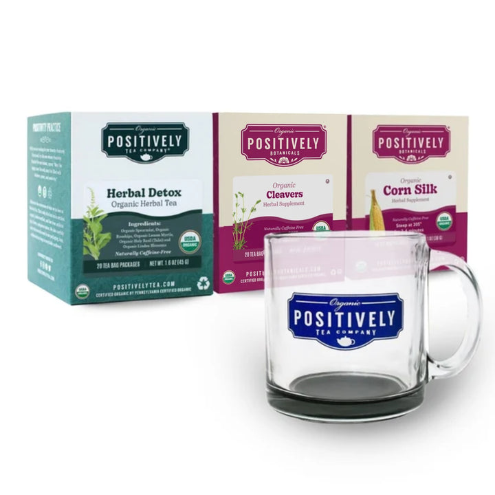 Detox & Cleanse Tea Bag Bundle - Tea, Botanicals and Mug