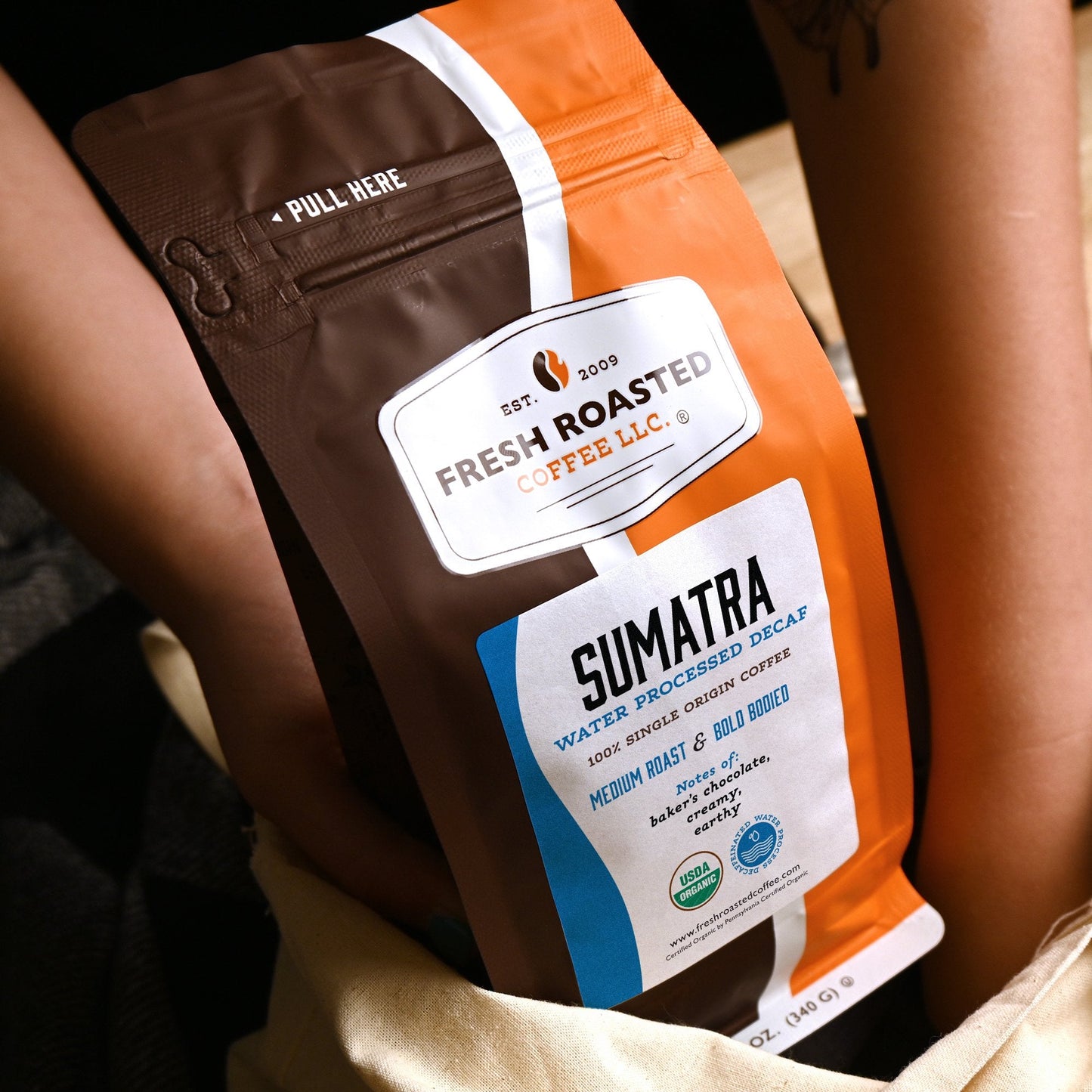 Organic Sumatra Water-Processed Decaf - Roasted Coffee