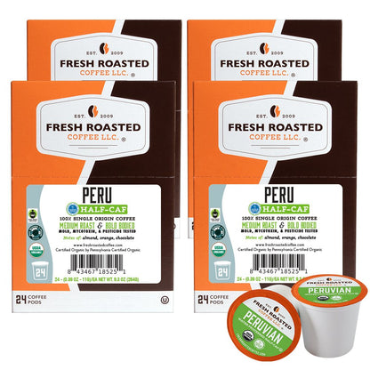Organic Peru Water-Processed Half Caf - Classic Coffee Pods